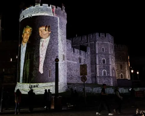 Four People Taken into Custody Following Projections of Trump and Epstein Projected on Royal Windsor Castle