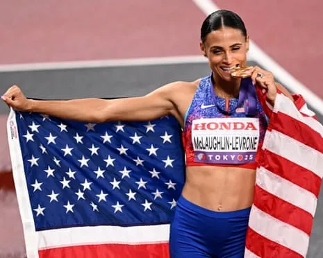 Sydney McLaughlin-Levrone runs quickest women’s 400m in 40 years to secure championship title