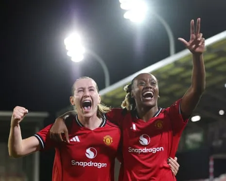 E. Terland Treble Sends United Into Women's UCL Group Stage