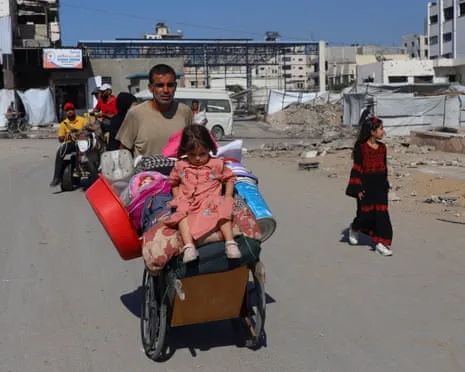 Escaping from Destruction to Peril: Gaza Inhabitants Confront Heart-Wrenching Decision