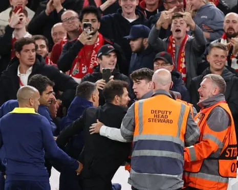 Simeone, Liverpool's Home Ground and Verbal Exchanges in the Professional Environment