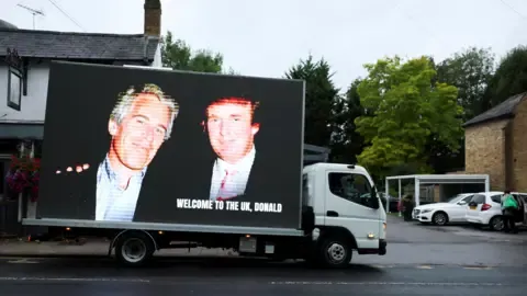 Four Arrests Carried Out After Donald Trump and Epstein Images Projected on Royal Castle